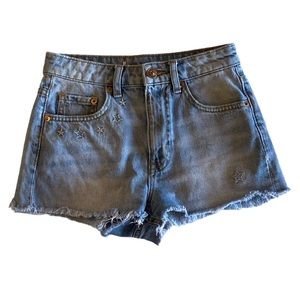 Daydreamer Girls Star Denim Shorts  Measurements Below Great Condition!